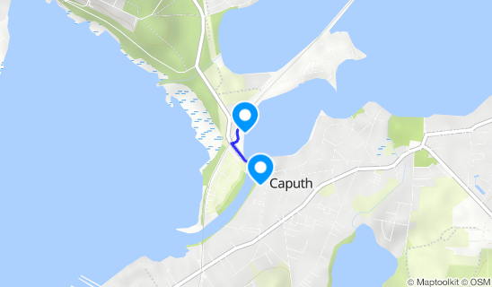 Kartenausschnitt Caputh-Geltow